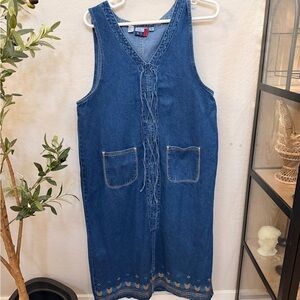 J.L. N.Y. Women's Denim dress - Light Blue cotton